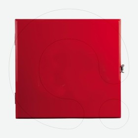 Polyester fire hose cabinet with hook (420 x 420 x 210) mm