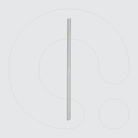 Dip tube for 50 kg/50 L dry powder, foam, and wet chemical local application fire extinguishers