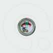 Fire extinguisher gauge with testing hole Φ23