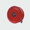 Wall-mounted manual swinging hose reel with fire hose, 3/4”