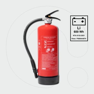 Fire Extinguisher 6 L with Hydrogel for Lithium Batteries
