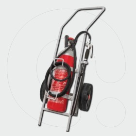 Trolley Fire Extinguisher 10 kg Carbon Dioxide (CO2)