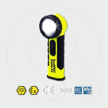 Sigma RA | 325 Lumen | Zona 0 | Elektrik dore me kënd të djathtë ATEX