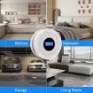 Dual sensor smoke and carbon monoxide (CO) detector, battery powered, white color