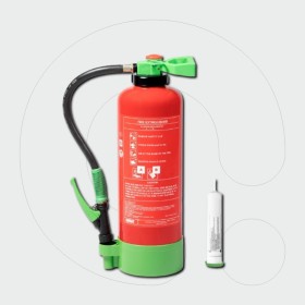 Fire Extinguisher, 6 L Water with Additive with Int. Cartridge - Fluorine Free