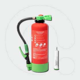 Fire Extinguisher, 6 L Water with Additive with Int. Cartridge - Fluorine Free