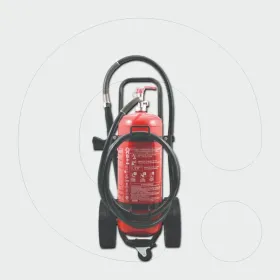 Fire Extinguisher, 25 kg Dry Powder ABC 40% - Trolley