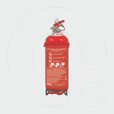 Aparat për shuarjen e zjarrit, 2 kg pluhur ABC 40% - Standard