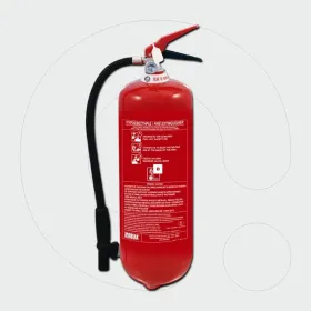 Fire Extinguisher, 12 kg Dry Powder type D