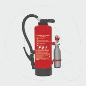 Fire Extinguisher, 6 kg Dry Powder ABC 85% with Ext. Cartidge