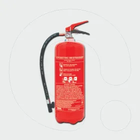 Fire Extinguisher, 6 kg Dry Powder ABC 40% - Standard