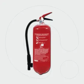 Fire Extinguisher, 6 kg Dry Powder type D
