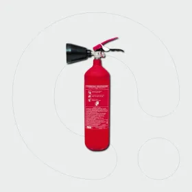 Fire Extinguisher, 2 kg Carbon Dioxide (CO2) - Short Horn