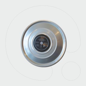 Wall-mounted stainless steel automatic swinging fire hose reel with gauge, ¾″ fire hose and nozzle