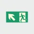 Phosphorescent Emergency Exit Sign - Left Up (320x160 mm)