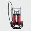 Fire Extinguisher, 10 kg (2x5kg) Carbone Dioxide (CO2) - Trolley